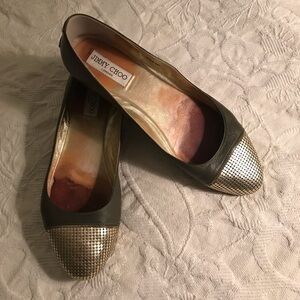 Jimmy Choo Moss green flats